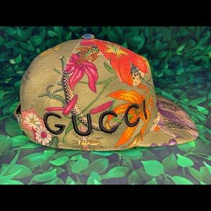 Gucci Snake Flowers Hat Cap XL / (60) 💎